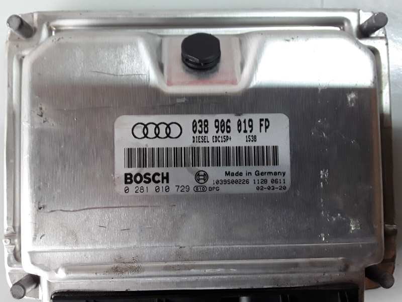 Recambio de centralita motor uce para audi a4 berlina (8e) awx referencia OEM IAM 0281010729/038906019FP/EDC15P+  