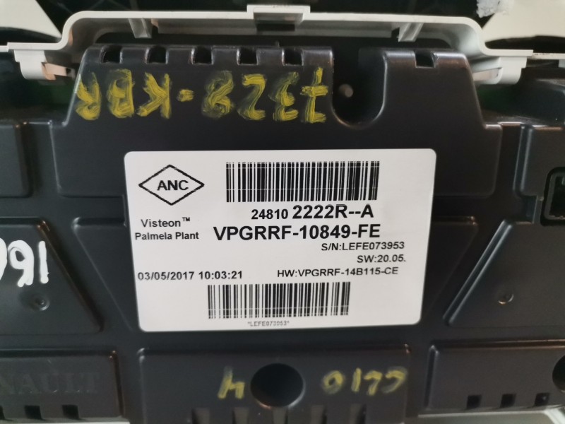 Recambio de cuadro instrumentos para renault clio iv k9k628 referencia OEM IAM 248102222RA  