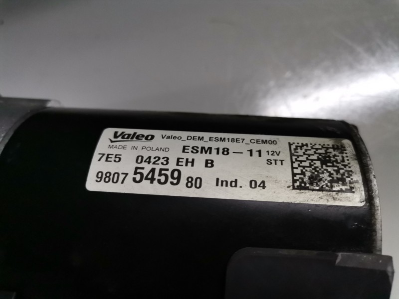 Recambio de motor arranque para citroen ds3 hm01 referencia OEM IAM 9807545980  
