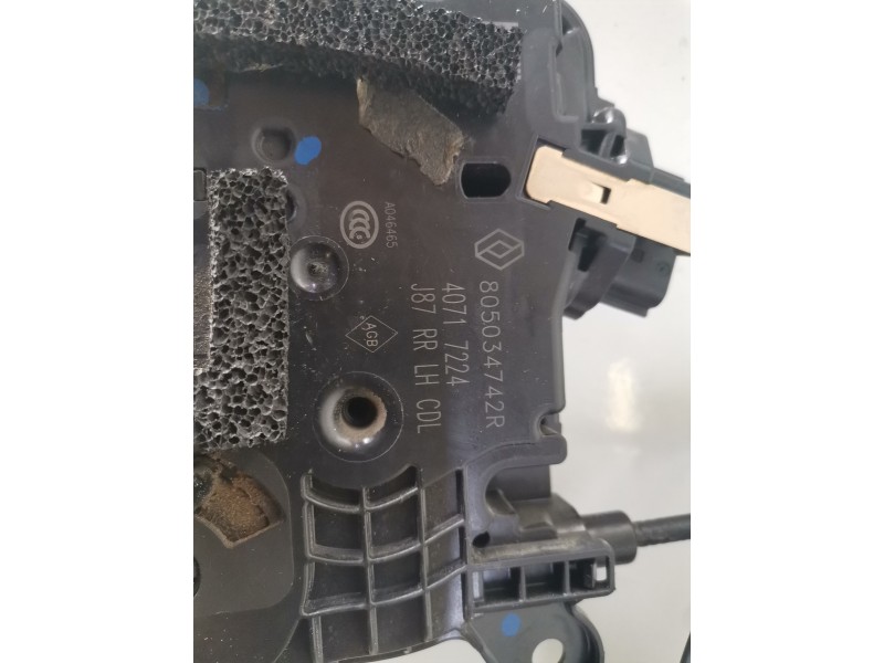 Recambio de cerradura puerta trasera izquierda para renault captur i h5f412 referencia OEM IAM 805034742R  