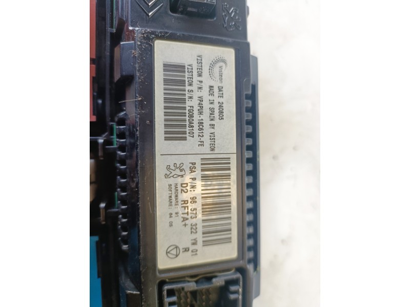 Recambio de mando climatizador para peugeot 407 sw rhr referencia OEM IAM 96573322YW  
