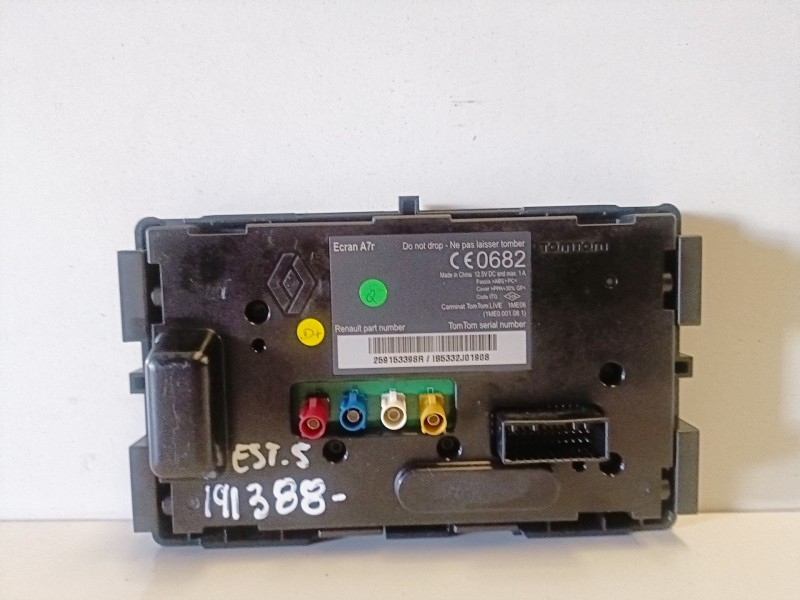 Recambio de pantalla multifuncion para renault scenic iii (jz) r9m402 referencia OEM IAM 248100072R  