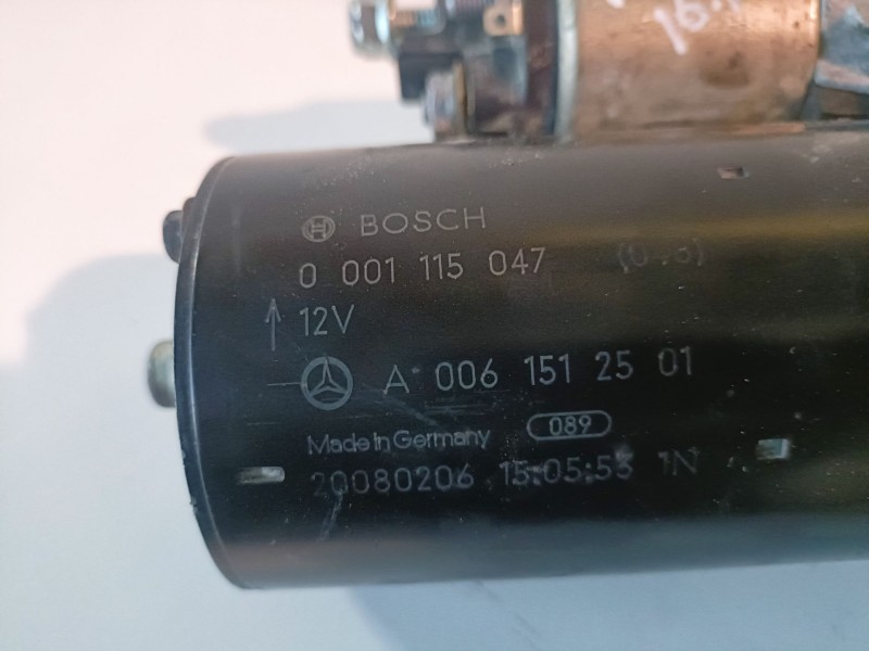 Recambio de motor arranque para mercedes-benz clase c (bm 204) berlina 646811 referencia OEM IAM 0001115047  