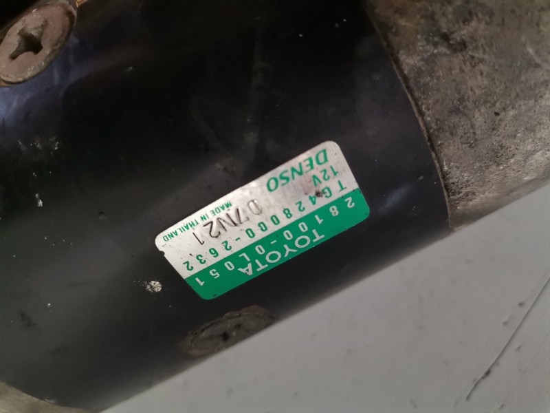 Recambio de motor arranque para toyota hilux (kun) 2kd referencia OEM IAM 281000L051  