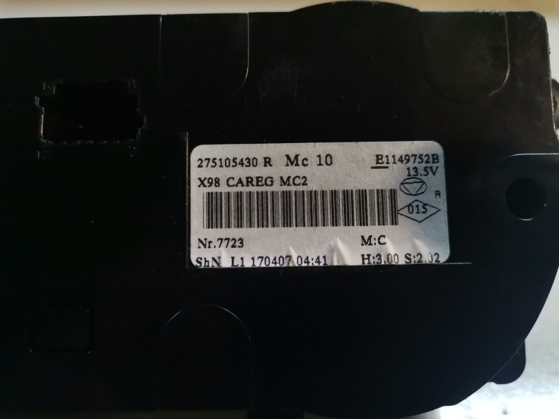 Recambio de mando climatizador para renault clio iv k9k628 referencia OEM IAM 275105430R  