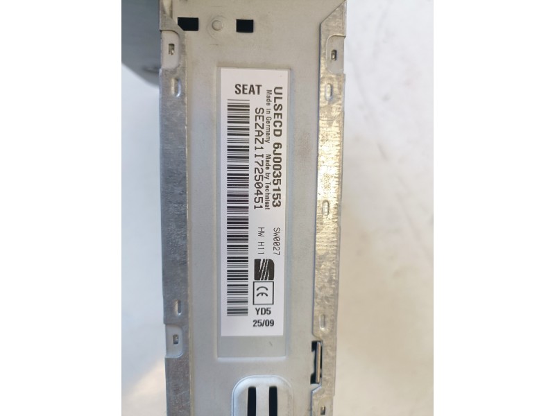 Recambio de sistema audio / radio cd para seat ibiza berlina (6j5) bls referencia OEM IAM 6J0035153  