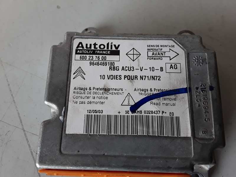 Recambio de centralita airbag para citroen xsara berlina rhz referencia OEM IAM 600237600/9646469180  