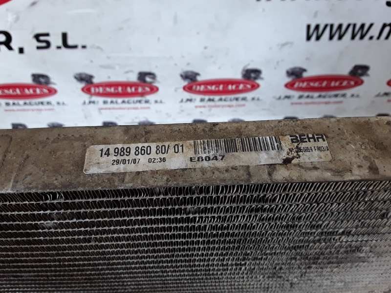 Recambio de radiador agua para citroen jumpy rhk referencia OEM IAM 1498986080  
