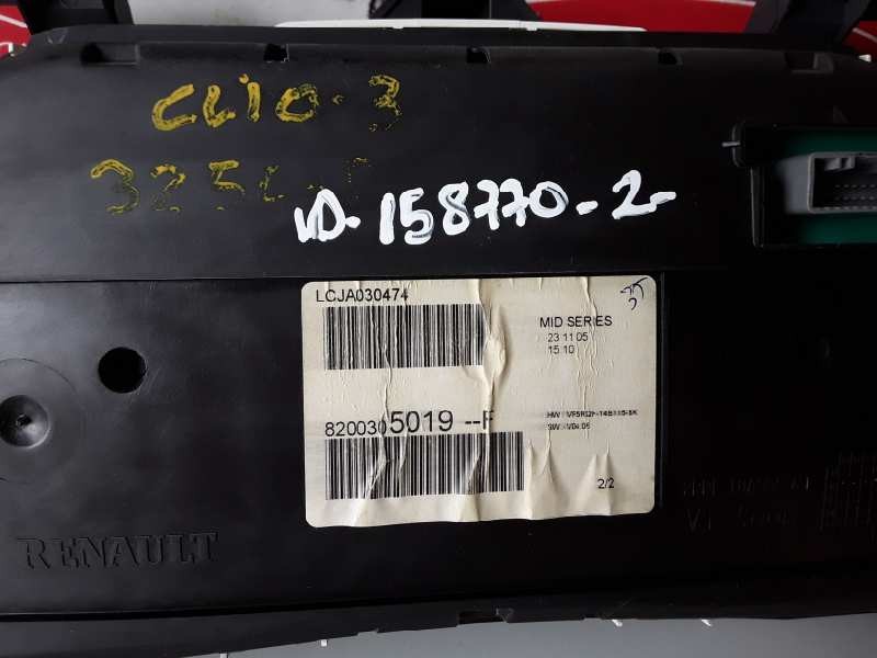 Recambio de cuadro instrumentos para renault clio iii k4j780 referencia OEM IAM 8200305019F  