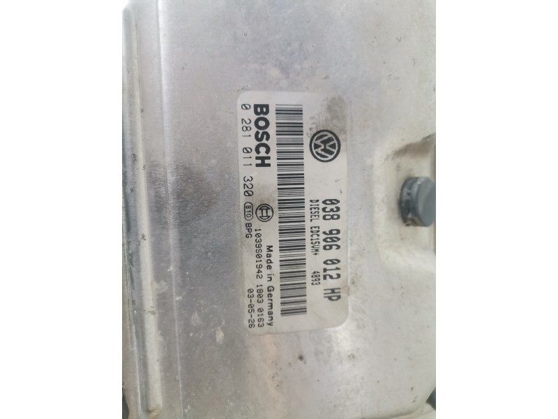 Recambio de centralita motor uce para seat ibiza (6l1) asy referencia OEM IAM 038906012HP/0281011320  