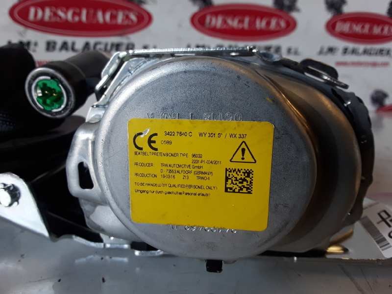 Recambio de cinturon seguridad trasero derecho para bmw serie x2 (f39) b47c20b referencia OEM IAM 34227540C  