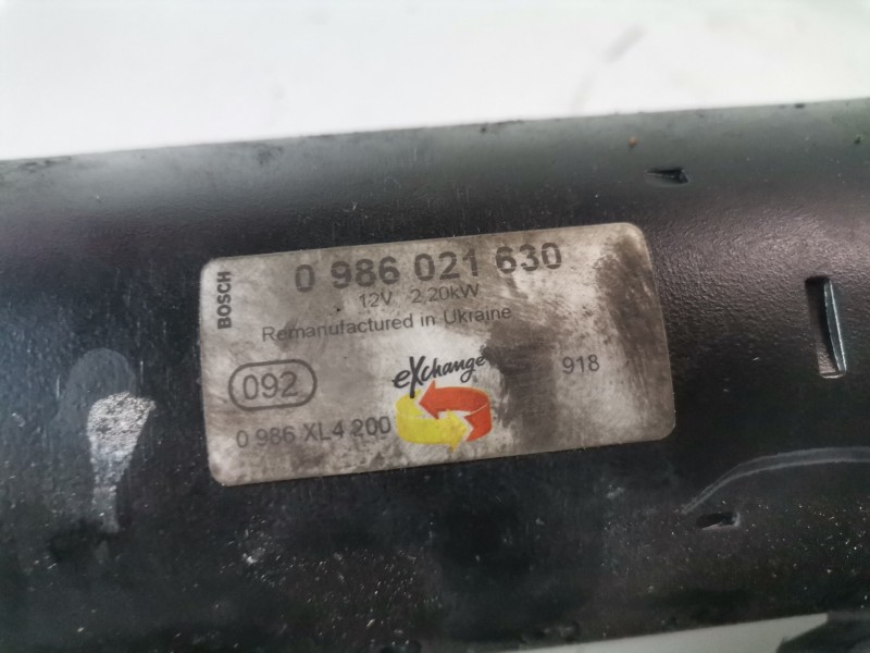 Recambio de motor arranque para volkswagen crafter furgón (2e) bjl referencia OEM IAM 0986021630  