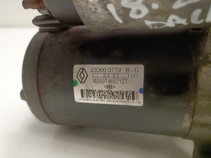 Recambio de motor arranque para dacia sandero ii h4b400 referencia OEM IAM M000T46571ZT  