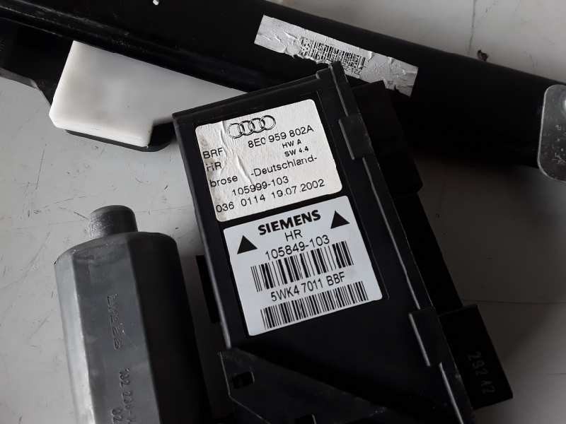 Recambio de elevalunas trasero derecho para audi a4 avant (8e) bfc referencia OEM IAM 8E0959802A/5WK47011BBF  