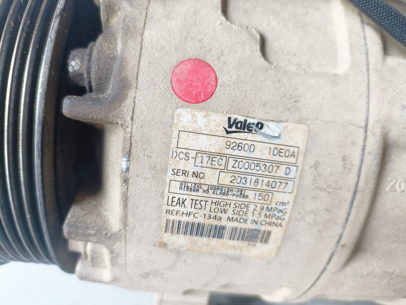 Recambio de compresor aire acondicionado para nissan x-trail (t31) m9r856 referencia OEM IAM 926001DE0A  