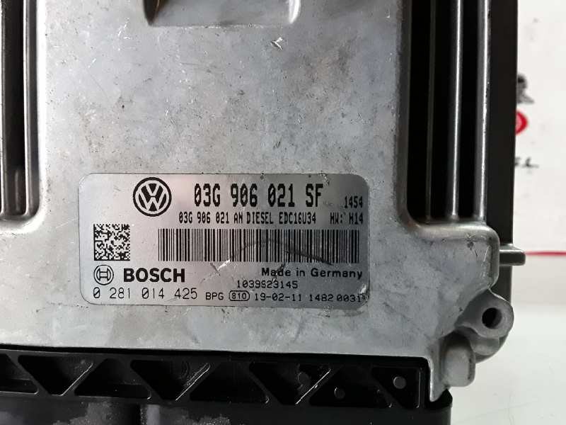Recambio de centralita motor uce para volkswagen golf v (1k1)(10.2003) bkd referencia OEM IAM 03G906021SF/EDC16U34/0281014425  
