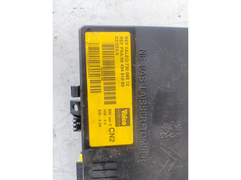 Recambio de caja reles / fusibles para citroen xsara berlina kfw referencia OEM IAM 9649491080  