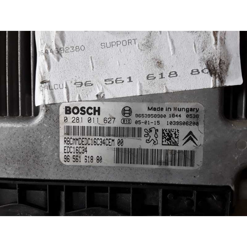 Recambio de centralita motor uce para peugeot 307 berlina (s2) 9hy referencia OEM IAM 0281011627/9653958980/EDC16C34/9656161880 