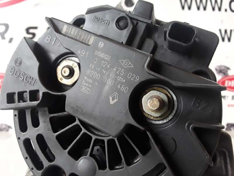 Recambio de alternador para renault modus i k9k750 referencia OEM IAM 0124425029/8200360480/120A  