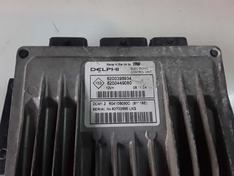 Recambio de centralita motor uce para renault modus i k9k750 referencia OEM IAM 8200398934/8200449080  