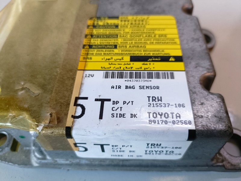 Recambio de centralita airbag para toyota auris (e15) 1nd referencia OEM IAM 8917002560  