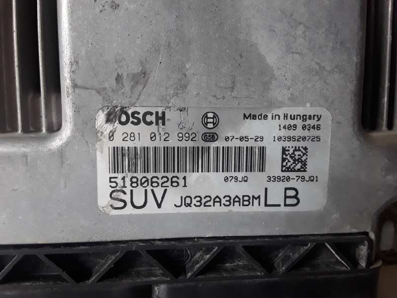 Recambio de centralita motor uce para suzuki sx4 (rw/ey) d19a referencia OEM IAM 0281012992/51806261  