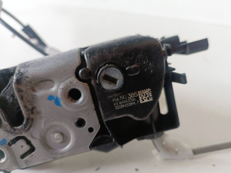 Recambio de cerradura puerta delantera izquierda para citroen c4 cactus hnz referencia OEM IAM 190385  