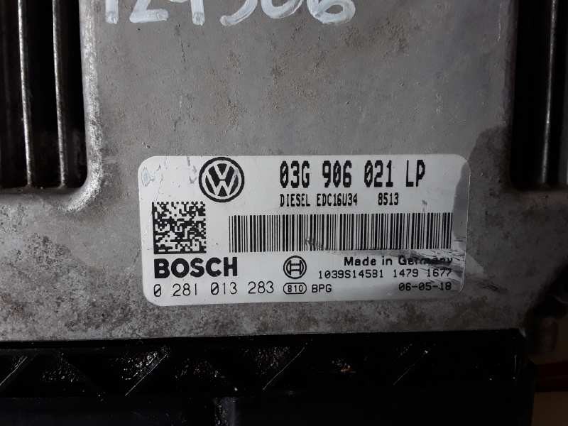 Recambio de centralita motor uce para seat toledo (5p2) bkd referencia OEM IAM 0281013283/03G906021LP/EDC16U34  