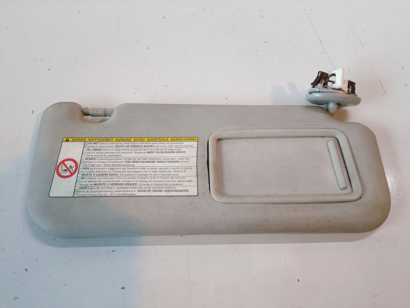 Recambio de parasol derecho para toyota auris (e15) 1nd referencia OEM IAM   