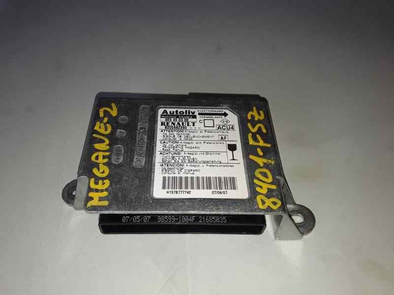 Recambio de kit airbag para renault megane ii berlina 3p referencia OEM IAM 820021376111F7/S618300133/8200414936B/605490300/8200