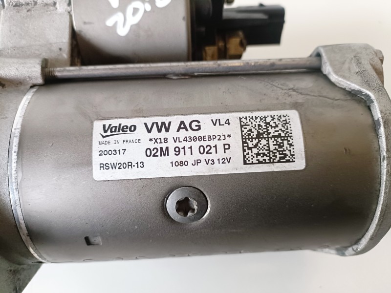 Recambio de motor arranque para seat leon (5f1) crmb referencia OEM IAM 02M911021P  