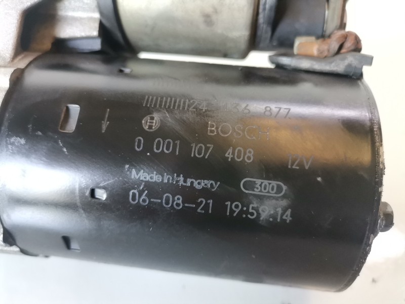 Recambio de motor arranque para opel astra h berlina z14xep referencia OEM IAM 0001107408  