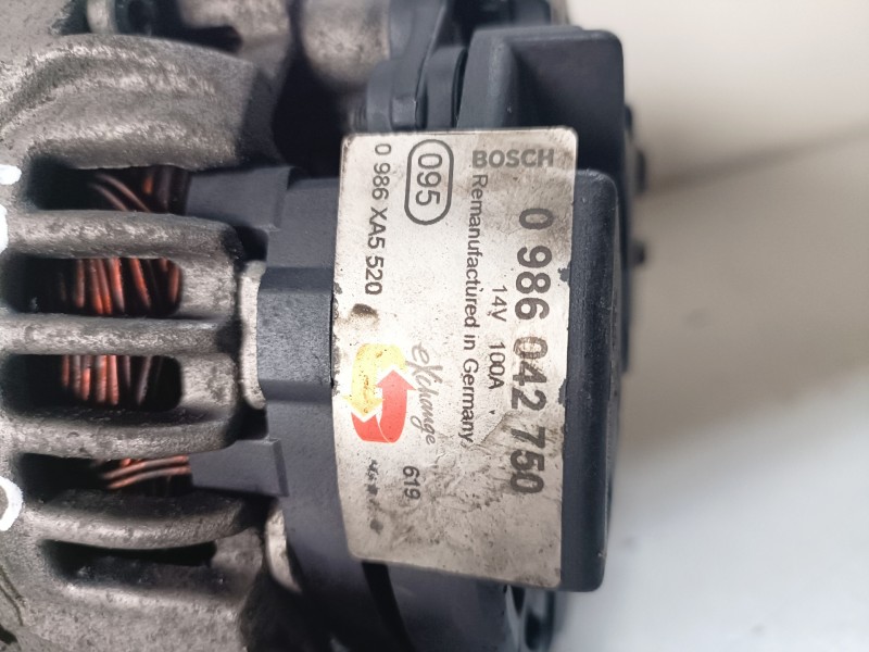 Recambio de alternador para opel zafira a y20dth referencia OEM IAM 0986042750  