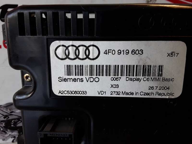 Recambio de pantalla multifuncion para audi a6 berlina (4f2) blb referencia OEM IAM 4F0919603/A2C53080033  