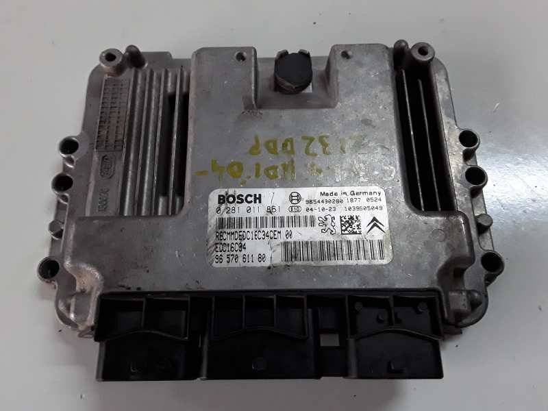 Recambio de centralita motor uce para citroen c3 8hx referencia OEM IAM 0281011861/EDC16C34/9657061180  