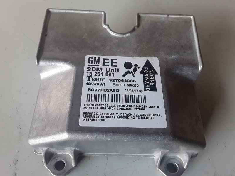 Recambio de centralita airbag para opel astra h berlina z17dth referencia OEM IAM 13251081/327963935  