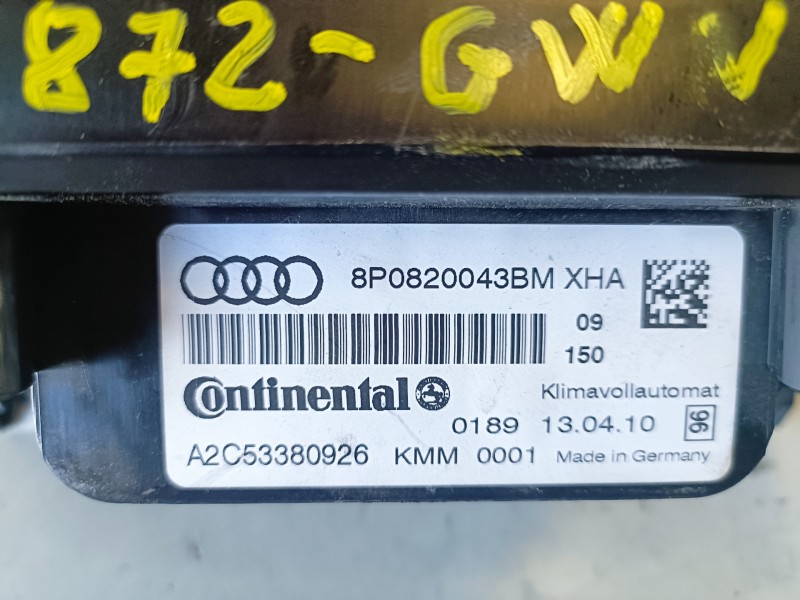 Recambio de mando climatizador para audi a3 (8p1) cayc referencia OEM IAM 8P0820043BM  