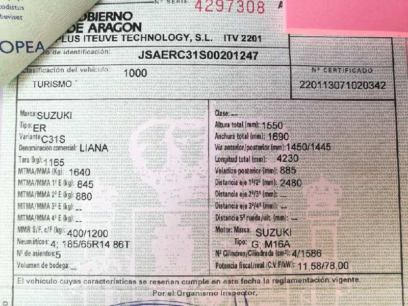 suzuki liana (rh/er) del año 2004