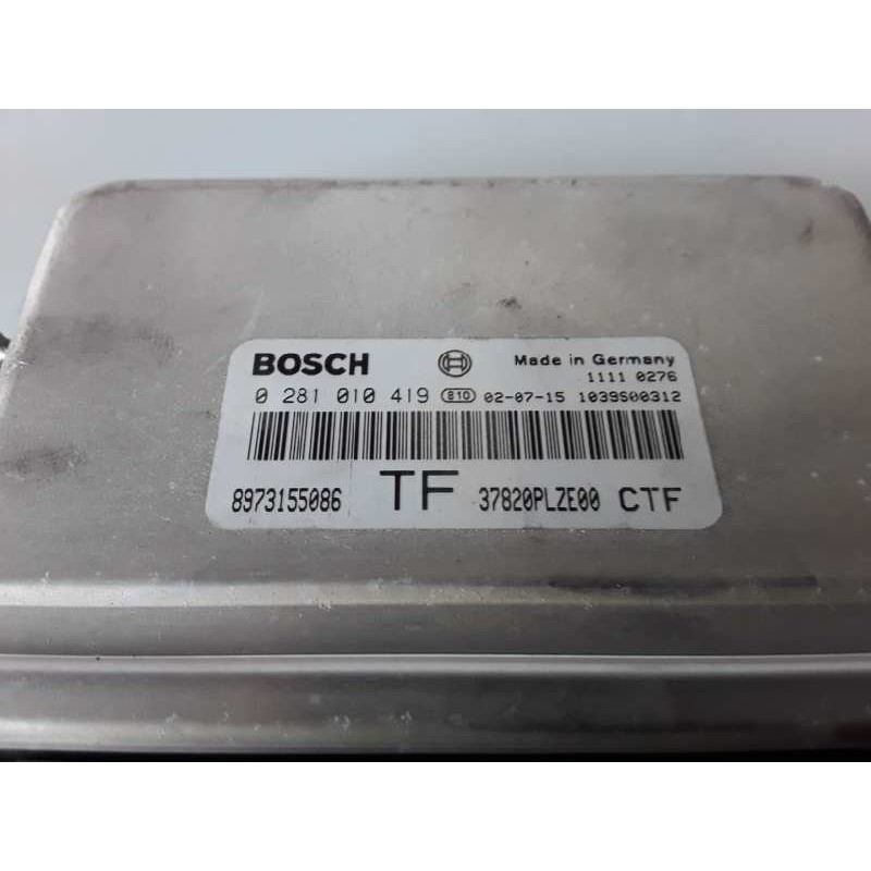 Recambio de centralita motor uce para honda civic 5 puertas (eu7/8) 4ee2 referencia OEM IAM 0281010419/8973155086  