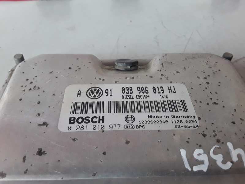 Recambio de centralita motor uce para skoda octavia berlina (1u2) asz referencia OEM IAM 038906019HJ/EDC15P+/0281010977  