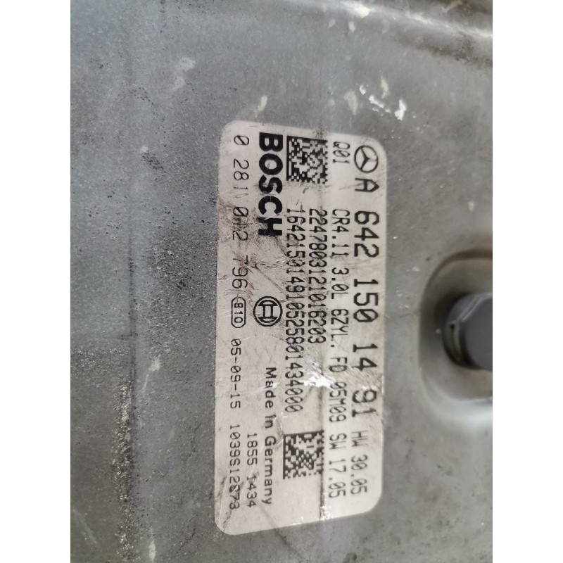 Recambio de centralita motor uce para mercedes-benz clase r (bm 251) 642950 referencia OEM IAM A6421501491/0281012796  