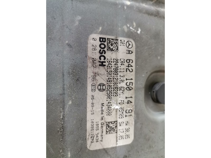 Recambio de centralita motor uce para mercedes-benz clase r (bm 251) 642950 referencia OEM IAM A6421501491/0281012796  