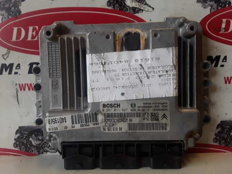 Recambio de centralita motor uce para peugeot 307 berlina (s2) 9hy referencia OEM IAM 0281011627/EDC16C34/9656161880  