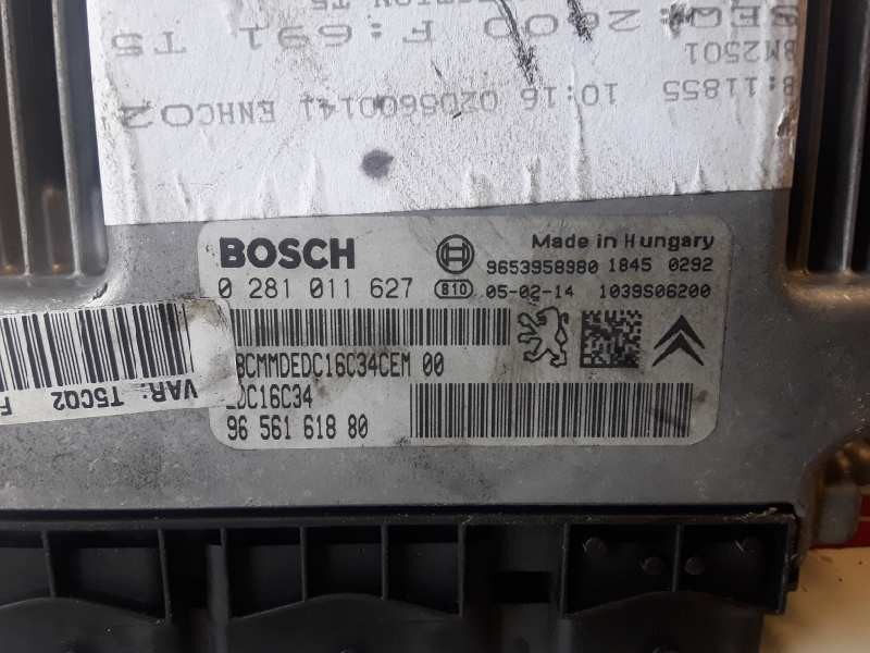 Recambio de centralita motor uce para peugeot 307 berlina (s2) 9hy referencia OEM IAM 0281011627/EDC16C34/9656161880  