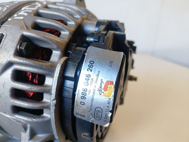 Recambio de alternador para renault master ii fase 2 furgón g9u754 referencia OEM IAM 0986046260  