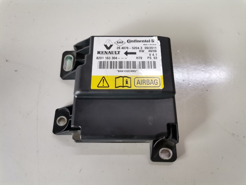 Recambio de centralita airbag para dacia duster i k9k896 referencia OEM IAM 8201163304  