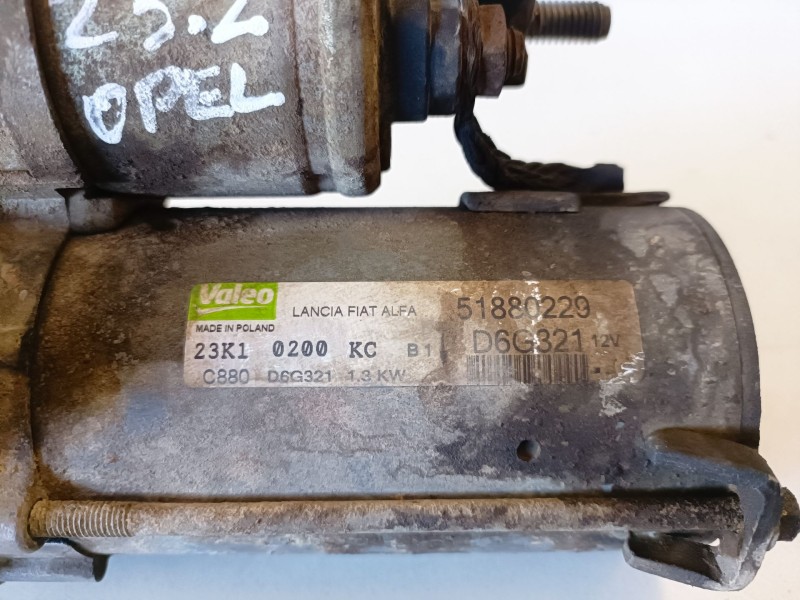 Recambio de motor arranque para opel combo d 263a2000 referencia OEM IAM D6G321  