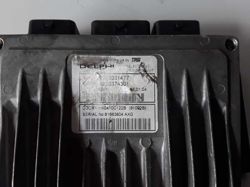 Recambio de centralita motor uce para renault kangoo i (f/kc0) k9k704 referencia OEM IAM 8200331477/8200374301  