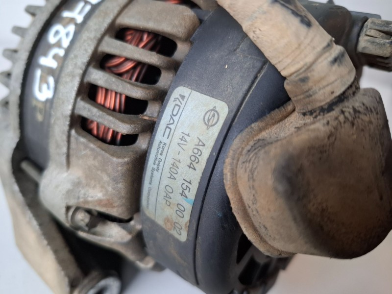 Recambio de alternador para ssangyong kyron d20dt referencia OEM IAM A6641540002  
