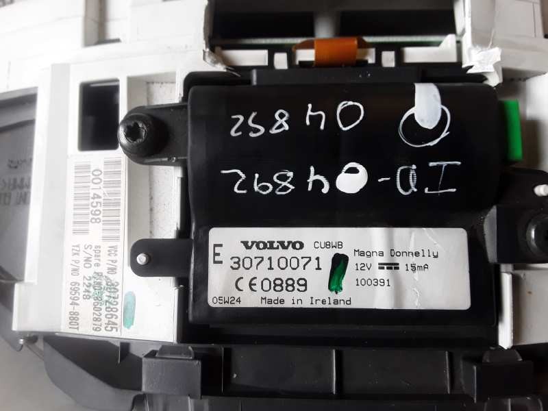 Recambio de cuadro instrumentos para volvo v50 familiar d4204t referencia OEM IAM 30728645/69594880T/30710071/8697035  